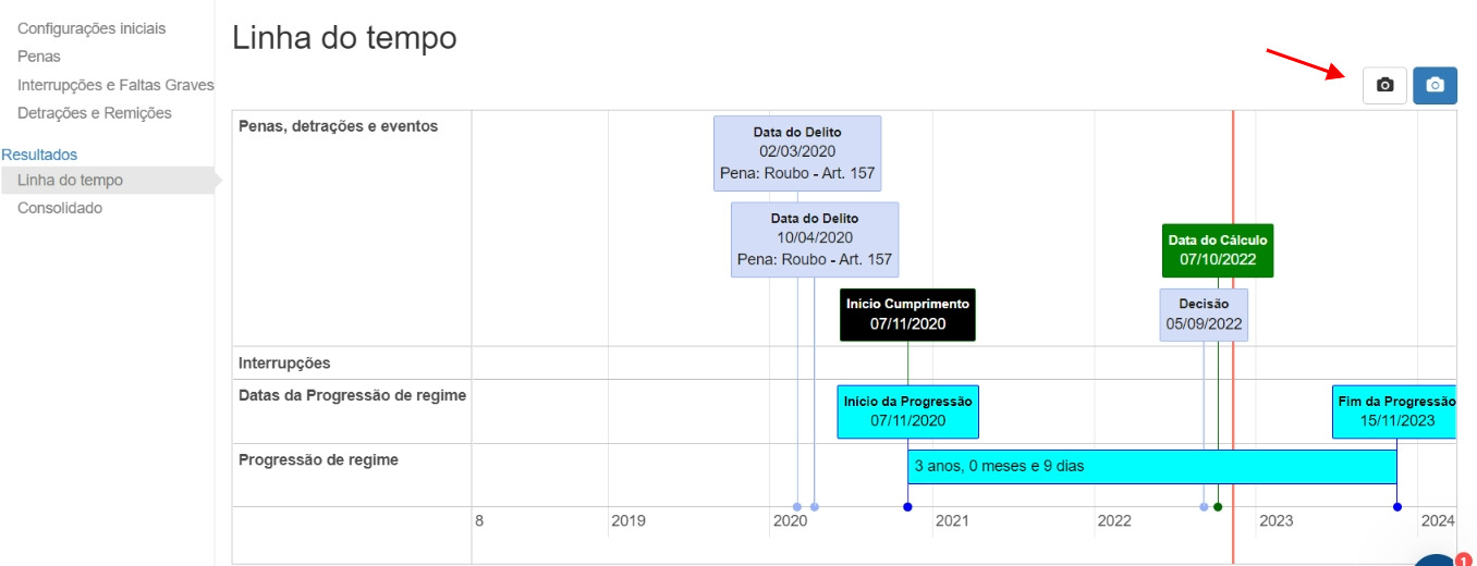 Timeline de Progressão de Regime - Cálculo Jurídico